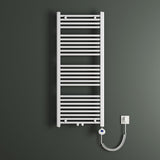 Radiateur de salle de bain Glasvilla Sèche-serviettes électrique pour électricité, raccordement latéral, radiateur tubulaire chauffage salle de bain RHE avec élément chauffant 02