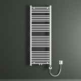 Radiateur de salle de bain Glasvilla Sèche-serviettes électrique pour électricité, raccordement latéral, radiateur tubulaire chauffage salle de bain RHE avec élément chauffant 02