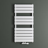 radiateur de salle de bain glasvilla raccordement latéral plat et raccordement central radiateur panneau chauffe-serviettes horizontal chauffage de salle de bain FH 