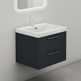 Meuble de salle de bain glasvilla 2 pièces : lavabo et meuble bas prêts à monter Bavaria 