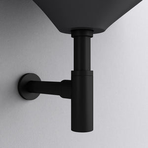 glasvilla Scarico per Lavabo e Mobile Sottolavabo, Sifone Antiodore, Materiale: Ottone, Filettatura di Collegamento