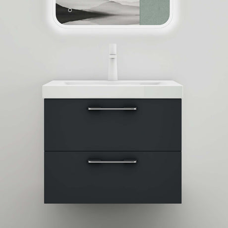 Meuble de salle de bain glasvilla 2 pièces : lavabo et meuble bas prêts à monter Bavaria 