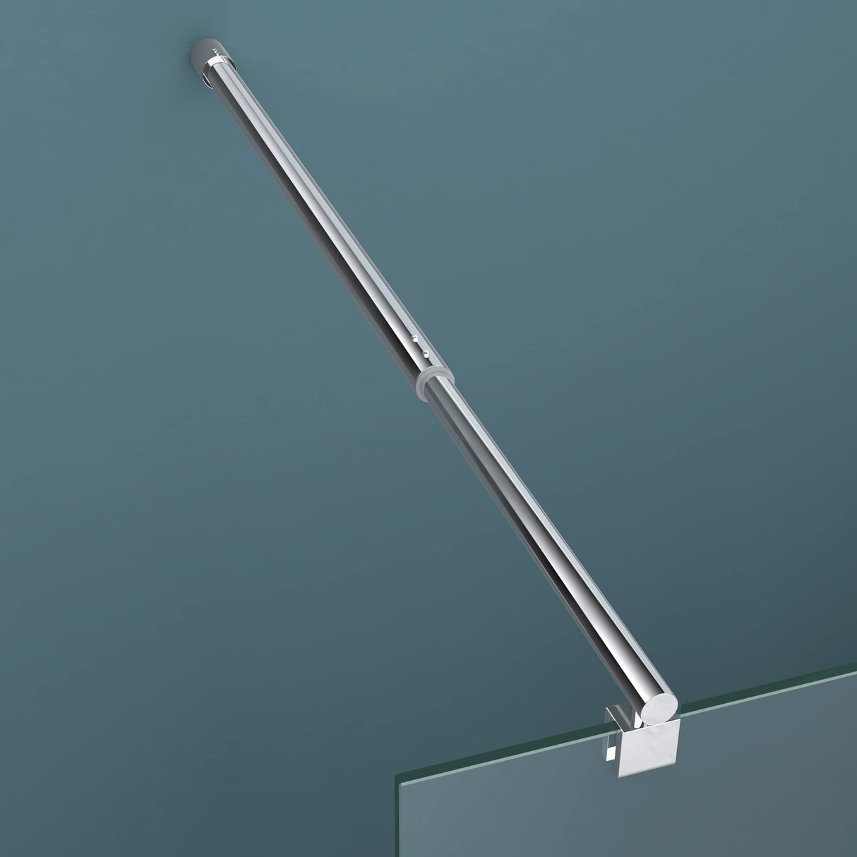 Paroi de douche Glasvilla pour douche, cloison de douche, douche à l'italienne, verre de sécurité ESG 10 mm, verre NANO Bremen2MS