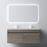 Ensemble de meubles de salle de bain Glasvilla Meubles de salle de bain avec lavabo en fonte minérale Meuble sous-vasque Botanica 
