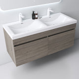 Ensemble de meubles de salle de bain Glasvilla Meubles de salle de bain avec lavabo en fonte minérale Meuble sous-vasque Botanica 