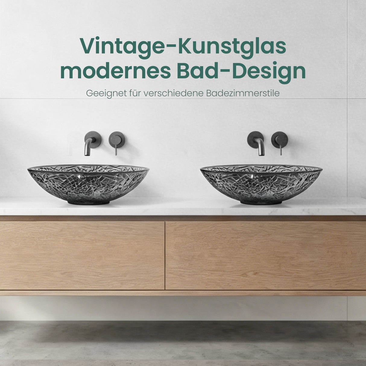 lavabo Glasvilla en verre, vasque à poser, lavabo ovale
