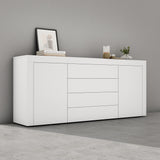 Buffet de rangement Glasvilla LTH : 167x36x70 cm avec 2 armoires et 4 tiroirs commode armoire polyvalente meuble cabinet03