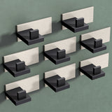 glasvilla Kleiderhaken Wandgarderobe Wandhaken aus Edelstahl Garderobenleiste Garderobenhaken Stalo-06+Stalo-07