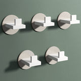 Glasvilla Design – Ganchos de pared de acero inoxidable Stalo-08 / Stalo-09 con montaje adhesivo o atornillado