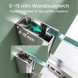 Glasvilla  Duschkabine Duschabtrennung 8mm Sicherheitsglas mit NANO Eck-Dusche mit Schiebetür Ravenna18