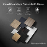 Ensemble de meubles de salle de bain Glasvilla, meuble de salle de bain avec meuble sous-vasque, lavabo anthracite mat et miroir de salle de bain LED, L x P x H 46 x 26 x 63 cm, Pise