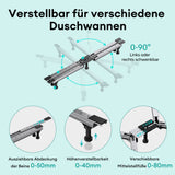 Duschwannenfüße Duschwannenfuß Brausewannenfuß Montagefuß für Duschwannen in X-Form Duschwannengestell mit 5 Stellfüßen