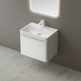 Ensemble de meubles de salle de bain Glasvilla avec meuble sous-vasque et tiroirs à fermeture amortie, y compris lavabo en fonte minérale Ancona 