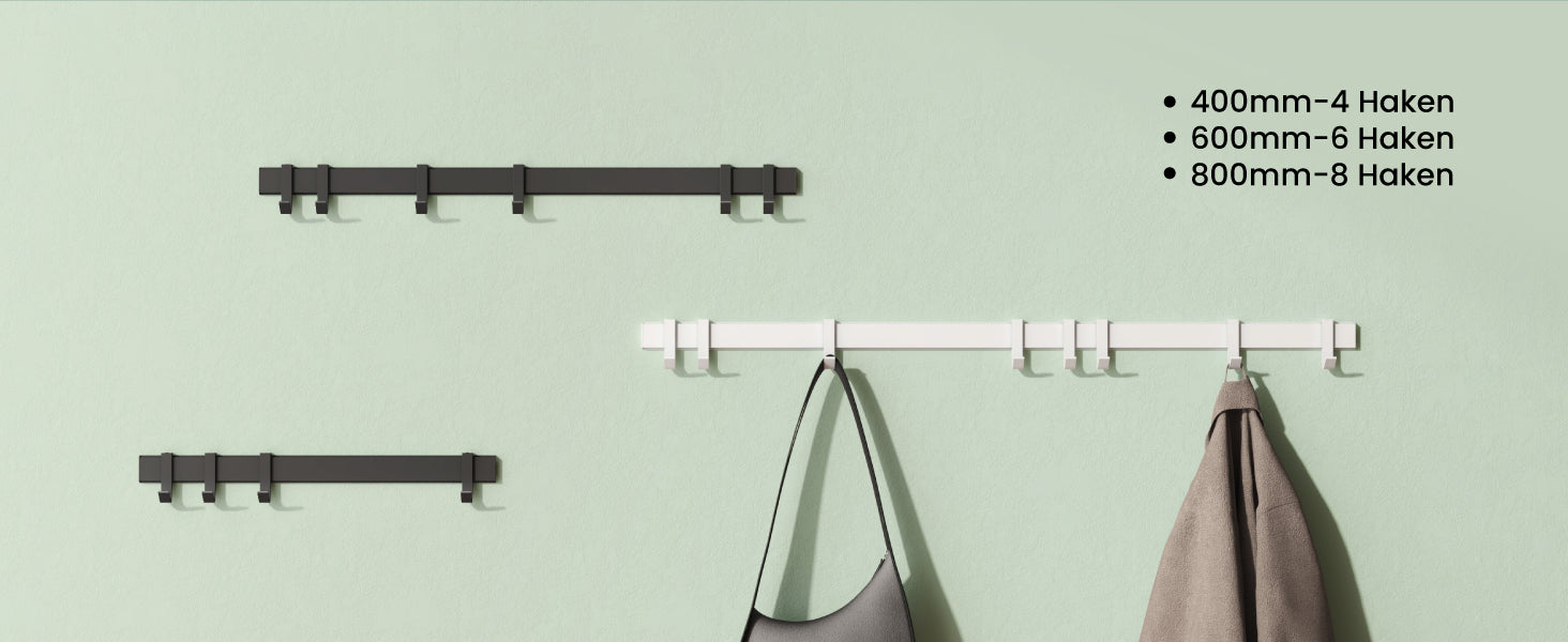 glasvilla Patère à visser ou à coller, porte-manteau en aluminium, patère murale Stalo-12