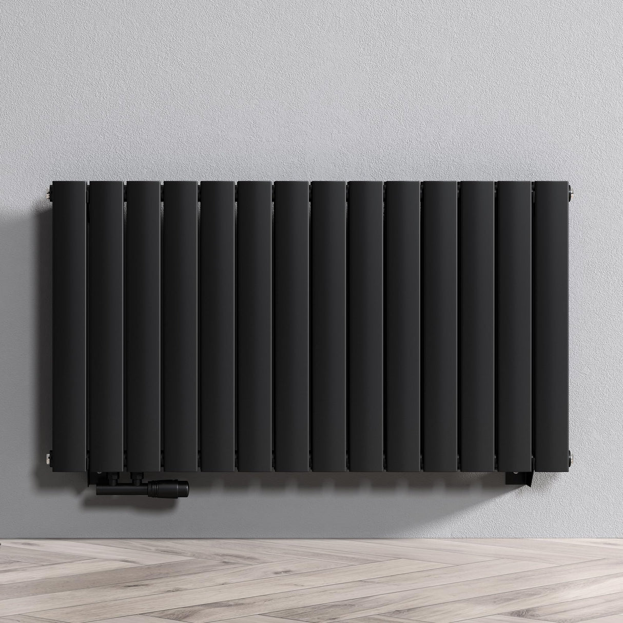 radiateur de salle de bain glasvilla à raccordement central plat et à raccordement latéral radiateur à panneau chauffage de salle de bain monocouche en acier FV