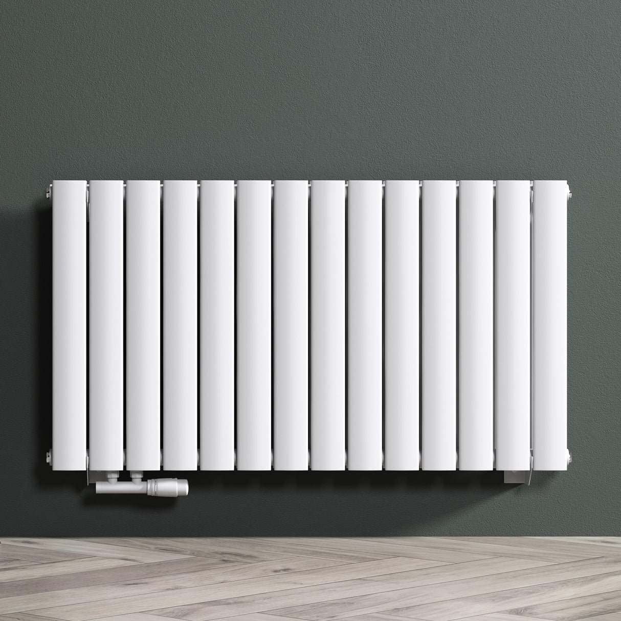 radiateur de salle de bain glasvilla à raccordement central plat et à raccordement latéral radiateur à panneau chauffage de salle de bain monocouche en acier FV