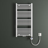 Radiateur de salle de bain Glasvilla Sèche-serviettes électrique pour électricité, raccordement latéral, radiateur tubulaire chauffage salle de bain RHE avec élément chauffant 02