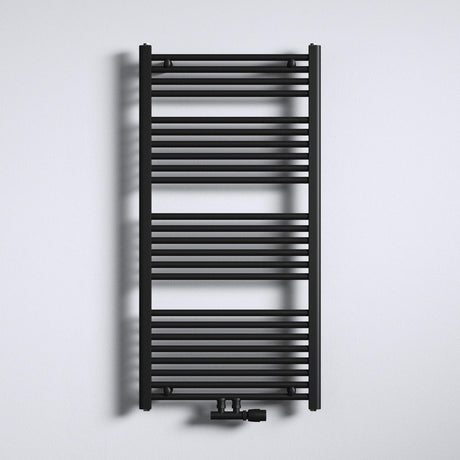 radiateur de salle de bain design glasvilla raccordement latéral et raccordement central sèche-serviettes radiateur tubulaire chauffage de salle de bain RHE
