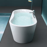 Baignoire îlot rectangulaire en acrylique sanitaire Glasvilla avec accessoires, baignoire sur pied Vicenza601