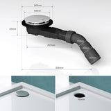 Bonde de douche Glasvilla pour receveur de douche | Diamètre de la douche : 40 mm | Trou d'évacuation : 90 mm AL001