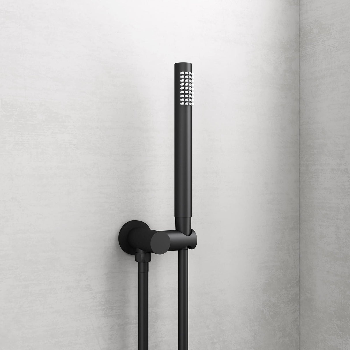 glasvilla Wassersparende Regendusche Wellness-Duschsystem schwarz matt mit rundem Duschkopf (Ø 19cm) Dusch-Set mit Handbrause & Einhebelmischer in zeitloser Optik