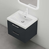 Meuble de salle de bain glasvilla 2 pièces : lavabo et meuble bas prêts à monter Bavaria 