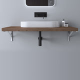 glasvilla Design Wandkonsole aus Edelstahl Waschtisch Halterung WH02