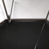 Cabine de douche pentagonale Glasvilla en verre véritable, verre de sécurité ESG 8 mm, cadre de porte en acier inoxydable, cloison de douche, installation au niveau du sol Ravenna68K