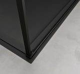 Cabine de douche Glasvilla avec mécanisme de levage et d'abaissement Rav36-Plus, verre de sécurité ESG noir de 8 mm, revêtement nano