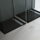 Receveur de douche Glasvilla en acrylique de haute qualité, rectangulaire, carré, Xetro04