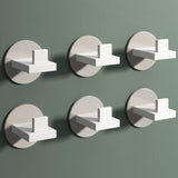 Glasvilla Design – Ganchos de pared de acero inoxidable Stalo-08 / Stalo-09 con montaje adhesivo o atornillado