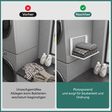 glasvolla Handtuchhalter Badetuchhalter Magnetische Regale für Waschmaschine Klappregal Wandregal ohne Bohren 41x25cm Multifunktionaler Regal für Kühlschrankseit, Bad, Küche Folda-01