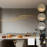 Suspension glasvilla 105cm LED Lampe à suspendre linéaire design 3000K/4000K/6000K Câble réglable 18W Luminaire Alivetta7085