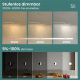 Suspension glasvilla 105cm LED Lampe à suspendre linéaire design 3000K/4000K/6000K Câble réglable 18W Luminaire Alivetta7085
