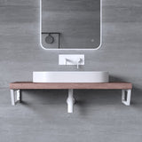 glasvilla Design Wandkonsole aus Edelstahl Waschtisch Halterung Regalträger Regalhalter WH04