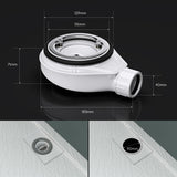 Bonde de douche Glasvilla pour receveur de douche | Diamètre de la douche : 40 mm | Trou d'évacuation : 90 mm AL001
