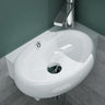 glasvilla Waschbecken Gäste WC Aufsatzwaschbecken Hängewaschbecken aus Keramik mit NANO, BTH: 42x28x15cm, Brüssel001