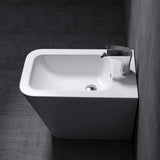 glasvilla Wand Bidet Keramik Bidet Hänge-Bidet WC-Bidet Formschön Weiß