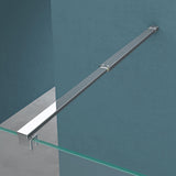Paroi de douche Glasvilla pour douche, cloison de douche, douche à l'italienne, verre de sécurité ESG 10 mm, verre NANO Bremen2MS