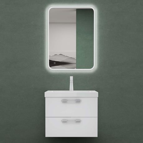 Meuble de salle de bain glasvilla 2 pièces : lavabo et meuble bas prêts à monter Bavaria 