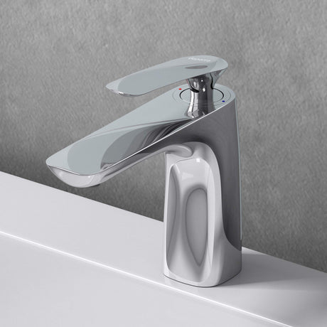 Robinet de salle de bain Glasvilla, mitigeur monocommande pour lavabo, installation de salle de bain, WAM-7201