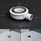 Bonde de douche Glasvilla pour receveur de douche | Diamètre de la douche : 40 mm | Trou d'évacuation : 90 mm AL001