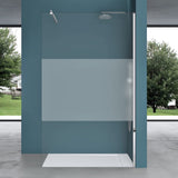 Paroi de douche Glasvilla pour douche, cloison de douche, douche à l'italienne, verre de sécurité ESG 10 mm, verre NANO Bremen2MS