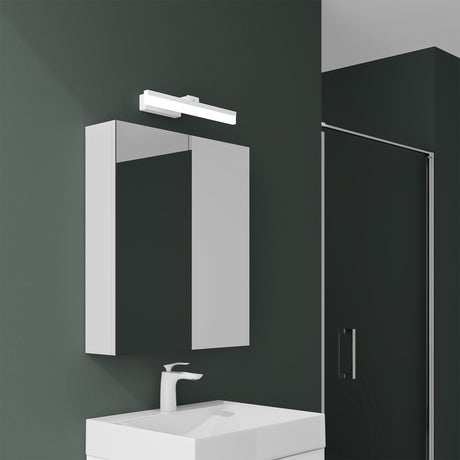 glasvilla Spiegelschrank Bad mit Beleuchtung Badschrank mit SpiegellampeSpiegelleuchte 180° Drehbar LED Badlampe Luxaris