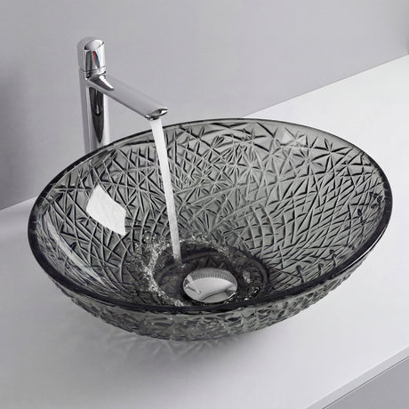 lavabo Glasvilla en verre, vasque à poser, lavabo ovale
