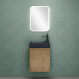 Ensemble de meubles de salle de bain Glasvilla Meubles de salle de bain composés d'un lavabo en anthracite mat et d'un meuble bas pour lavabo LTH: 46x26x63cm Pisa02