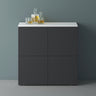 Commode de rangement à 4 portes, buffet, meuble polyvalent, meuble de rangement Glasvilla Schrank04
