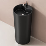 glasvilla Design Standwaschbecken aus Mineralguss Waschbecken Standwaschtisch Waschtisch Waschplatz Colossum35