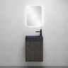Ensemble de meubles de salle de bain Glasvilla Meubles de salle de bain composés d'un lavabo en anthracite mat et d'un meuble bas pour lavabo LTH: 46x26x63cm Pisa02
