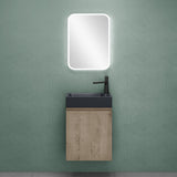 Ensemble de meubles de salle de bain Glasvilla Meubles de salle de bain composés d'un lavabo en anthracite mat et d'un meuble bas pour lavabo LTH: 46x26x63cm Pisa02
